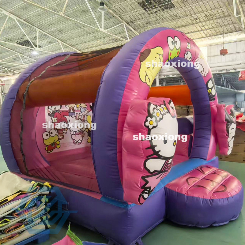 Casa gonfiabile HelloKitty con scivolo combinato