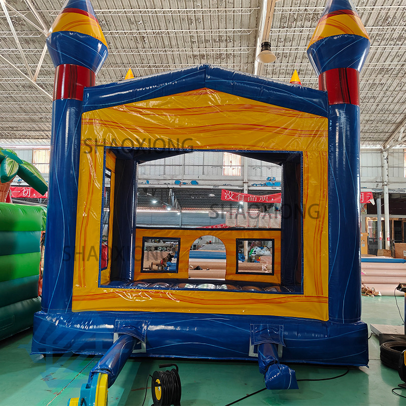 Casa de rebote azul inflable de PVC de 4x4M a la venta
