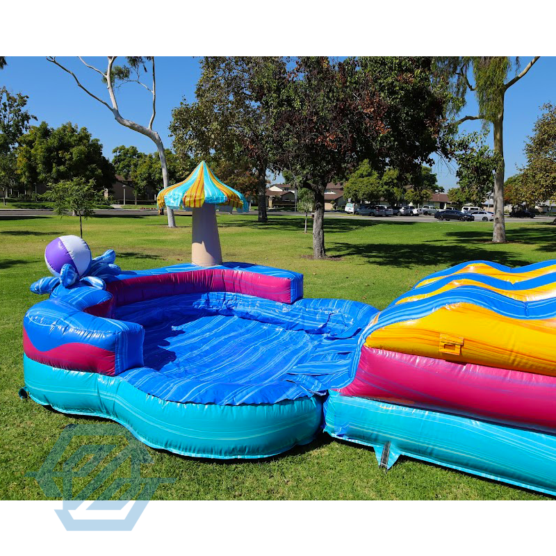 Toboganes acu&aacute;ticos grandes inflables para fiesta en la playa con piscina desmontable