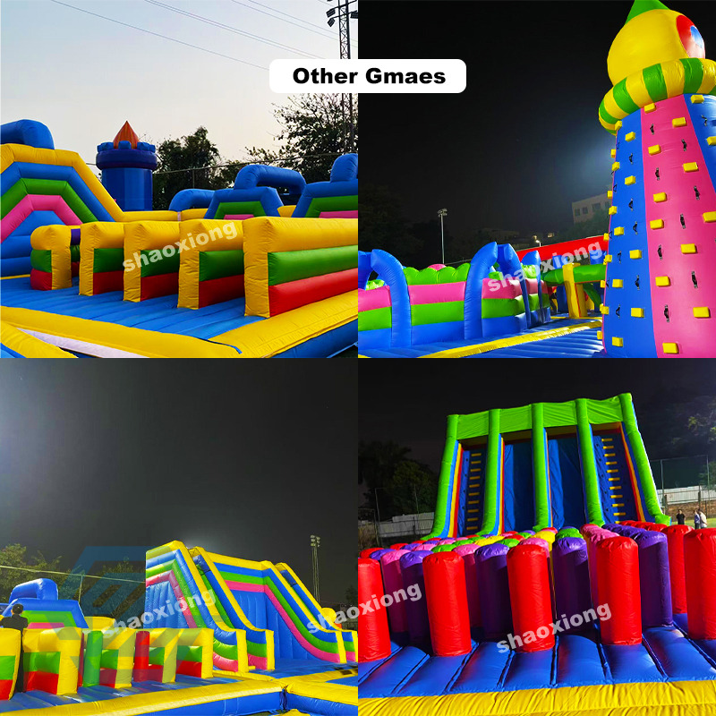  Parque infantil inflable con tobog&aacute;n de escalada a la venta