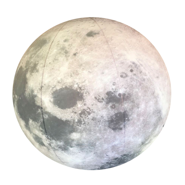 Mod&egrave;le gonflable de ballon de lune de publicit&eacute; g&eacute;ante avec la lumi&egrave;re men&eacute;e
