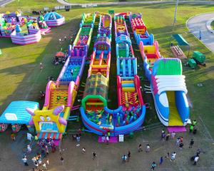 Kommerzieller aufblasbarer Prahler-Sportspiel-Hindernisparcours im Freien