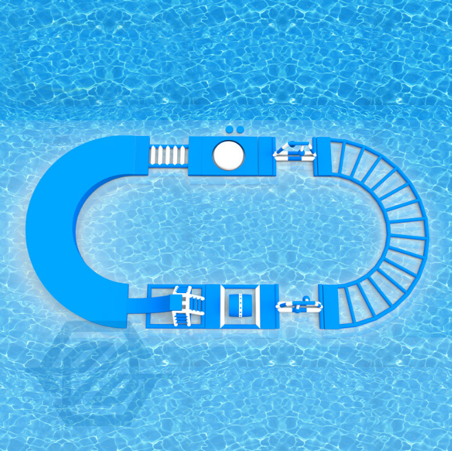 Parque de atracciones acu&aacute;tico, parque acu&aacute;tico flotante inflable, parque gigante de diversi&oacute;n acu&aacute;tica, parque de desaf&iacute;o 