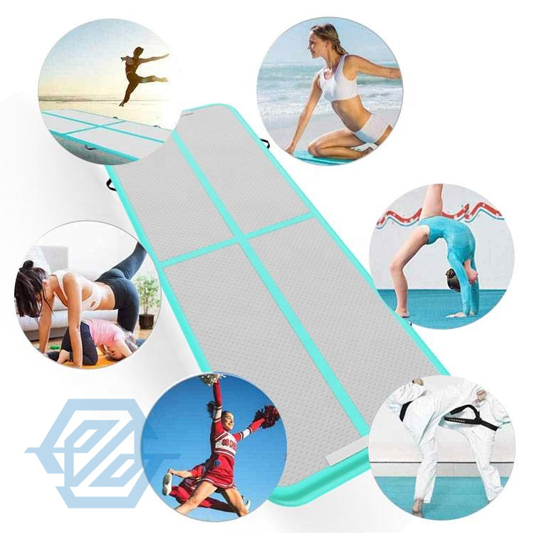 Tapis de gymnastique gonflable de gymnastique de culbutage d'entra&icirc;nement de voie d'air d'ensemble de 5 pi&egrave;ces