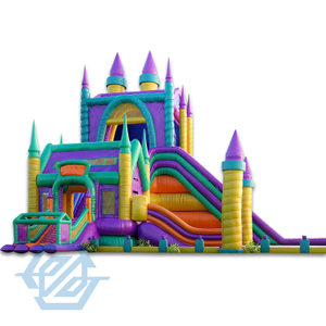 Casa inflable grande de la despedida del parque tem&aacute;tico del parque tem&aacute;tico en alquiler