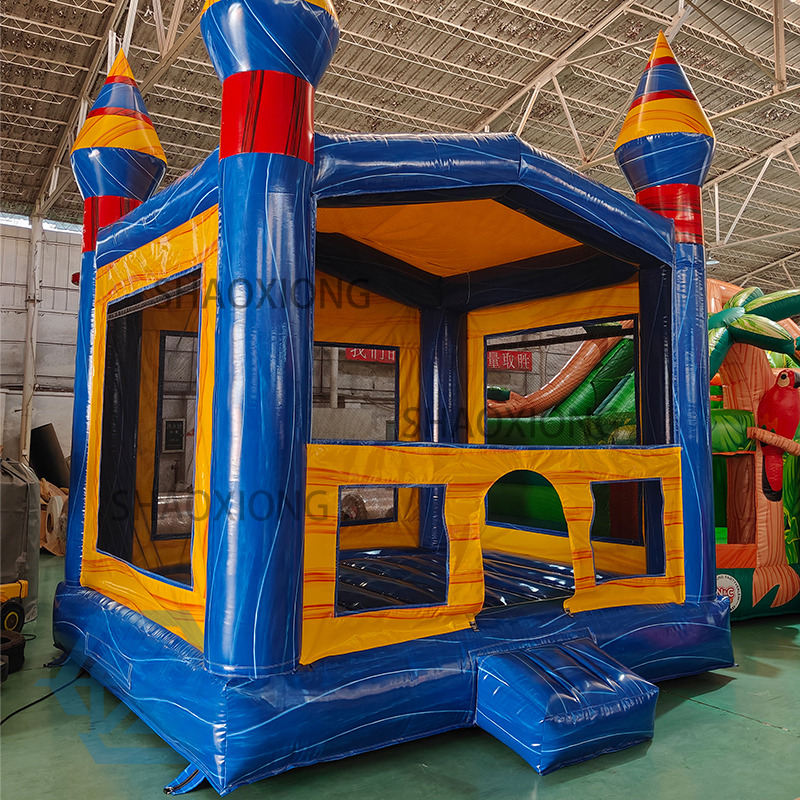 Casa de rebote azul inflable de PVC de 4x4M a la venta