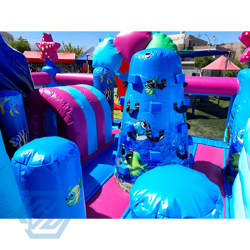  Castello gonfiabile del parco giochi gonfiabile della sirena dell'oceano di Meerjungfrau