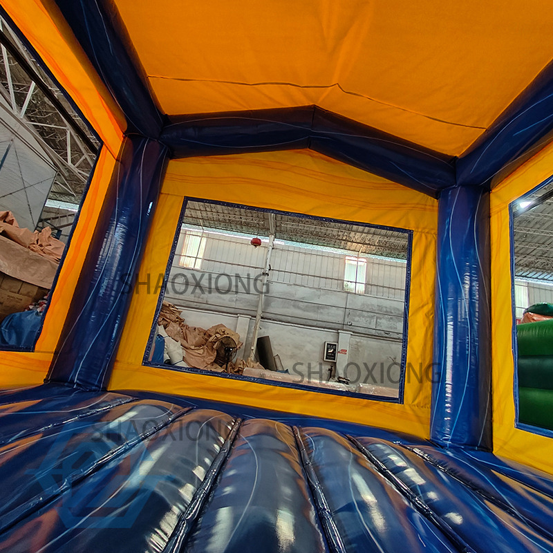 Casa de rebote azul inflable de PVC de 4x4M a la venta