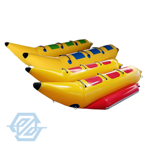 Kommerzielles aufblasbares Bananenboot, schleppbares Schlauch-PVC-Wasserspiel