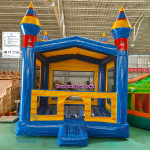 Casa di rimbalzo blu gonfiabile in PVC 4x4M in vendita