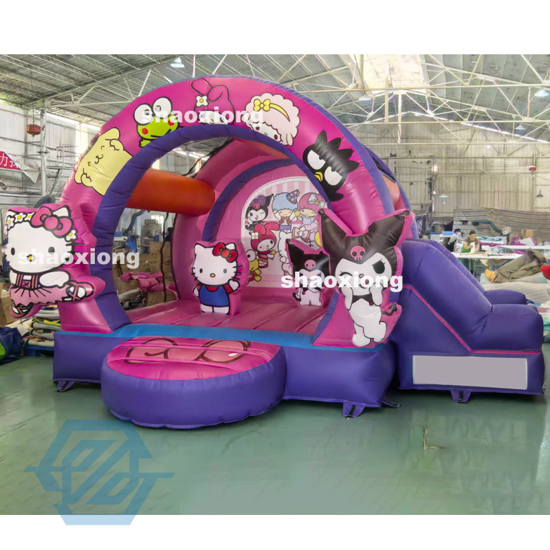 Casa gonfiabile HelloKitty con scivolo combinato