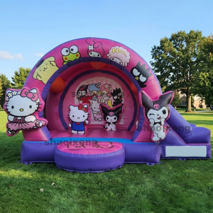 Casa inflable HelloKitty con tobog&aacute;n combinado
