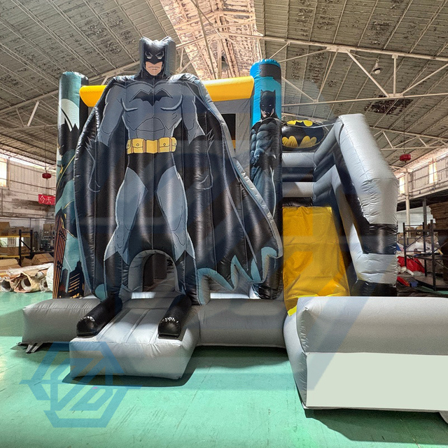 Combo gonflable commercial de toboggan de ch&acirc;teau de Bat-manTheme avec le ventilateur