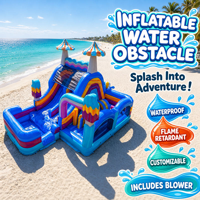 Beste PVC-Materialien f&uuml;r einen langlebigen aufblasbaren Hindernisparcours mit abnehmbarem Pool